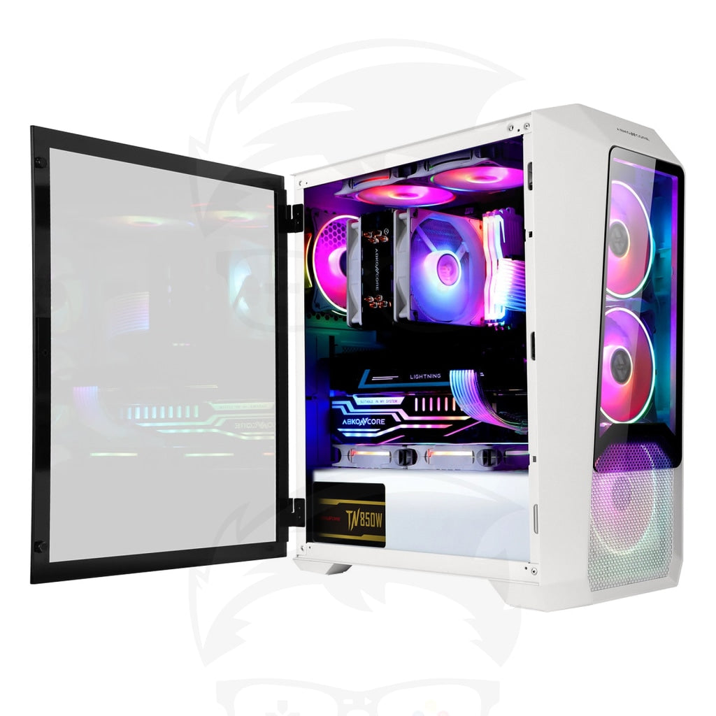 ABKONCORE H300G ARGB 4X ARGB Sync 120mm GAMING CASE ABKONCORE H300G ARGB 4X ARGB Sync 120mm GAMING CASE